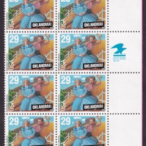 Scott #2722 Oklahoma! Musical Plate Block of 16 Stamps - MNH