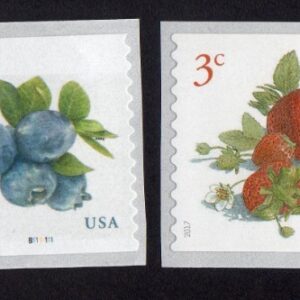Scott #5201-5037-5038-5039-5256-5653 All (6) Fruit Coil Single Stamps - MNH