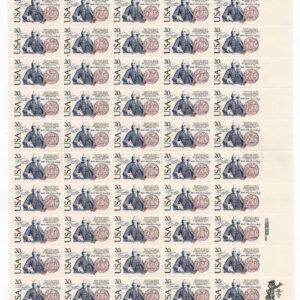 Scott #2036 20¢ Sweden Treaty Commerce Sheet of 50 Stamps - MNH P#1 UR