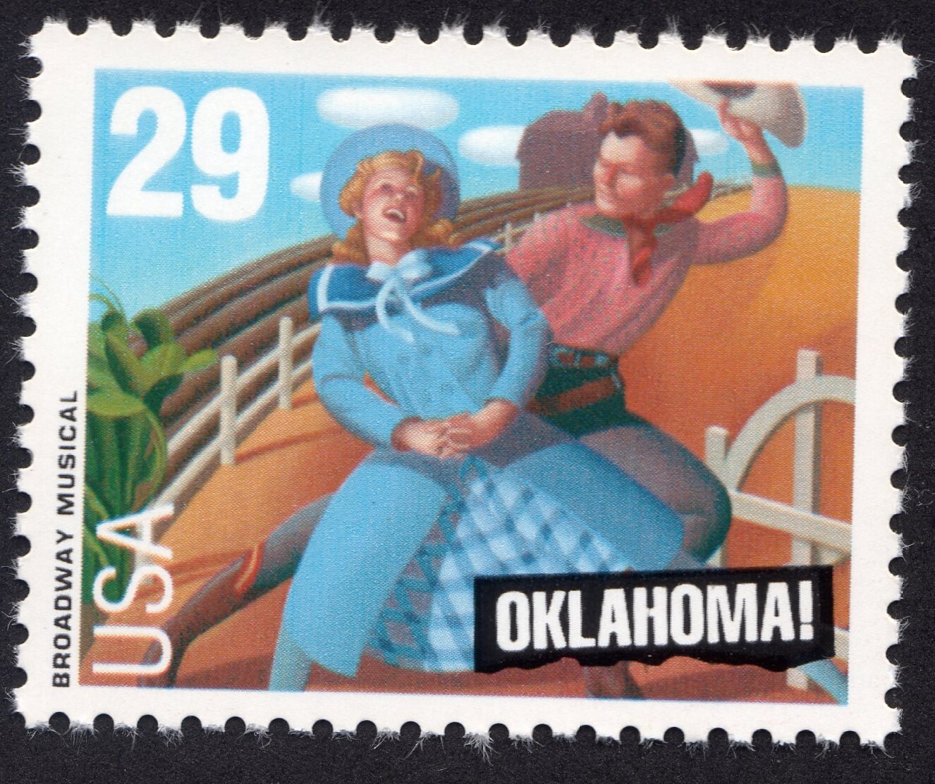 Scott #2722 Oklahoma! Musical Vertical Single Stamp - MNH
