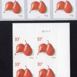 Scott #5039-5178 Pears Plate Block & Plate # Coil (PNC3) of 3 Stamps - MNH