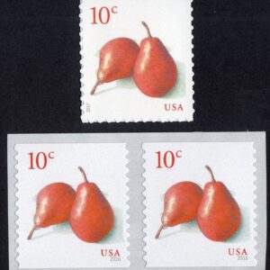 Scott #5039-5178 Pears Coil Pair & Single Stamp - MNH