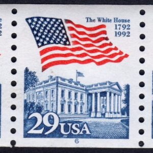 Scott #2609 Flag Over White House Plate Number Coil of 3 Stamps (PNC3) - MNH P#6