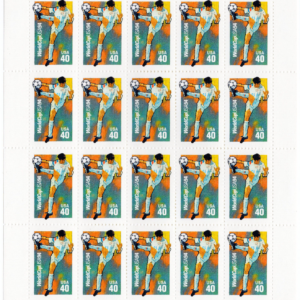 Scott #2835 World Cup Soccer 40c Sheet of 20 Stamps - MNH