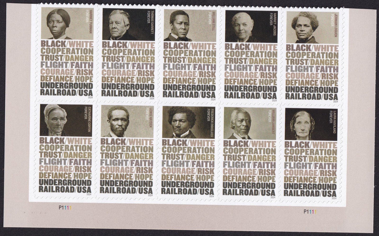 Scott #5843a (5834-43) Underground Railroad Plate Block of 10 Stamps - MNH Bott