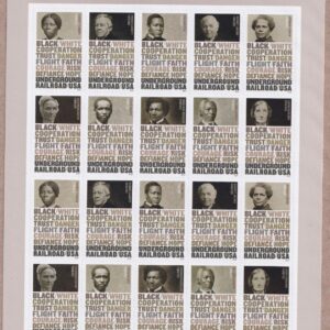 Scott #5843a (5834-43) Underground Railroad Sheet of 20 Forever Stamps - MNH UV