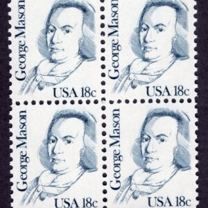 Scott #1858 George Mason Block of 4 Stamps - MNH
