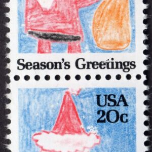 Scott #2108 Children's Santa Vertical Pair of Stamps - MNH