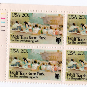 Scott #2018 Wolf Trap Farm Park Plate Block of 4 Stamps - MNH P#11111 UL