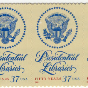 Scott #3930 Presidential Libraries Block of 3 Stamps - MNH