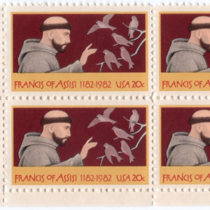 Scott #2023 St. Francis of Assisi Plate Block of 4 Stamps - MNH LL