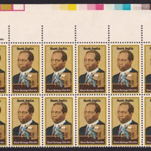 Scott #2044 20¢ Scott Joplin Black Heritage Plate Block of 20 Stamps - MNH UR