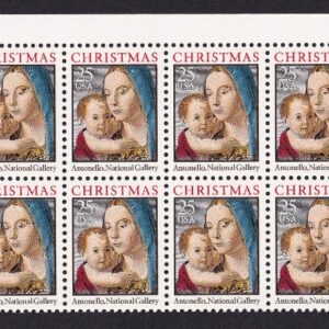 Scott #2514 Madonna (Mary, Antonello) Plate Block of 20 Stamps - MNH