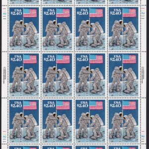 Scott #2419 Moon Landing (Armstrong) Full Sheet of 20 Stamps - MNH P#11211-1