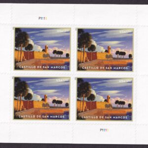 Scott #5554 Castillo de San Marcos Sheet of 4 Priority Mail Stamps - MNH