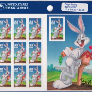 Scott #3137 Bugs Bunny Sheet of 10 Stamps - Sealed (Blue)