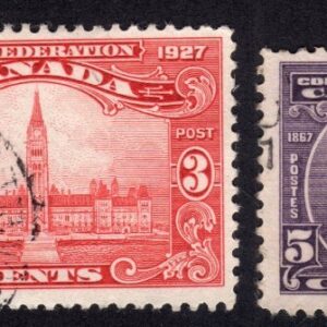 Canada 142-143-144-145 Laurier Confederation Ottawa Map of Canada used stamps