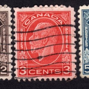 Canada 195-196-197-199-200 used stamps