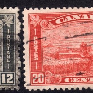 Canada 173-174-175-176 Quebec Harvesting Wheat Mt Edith Cavell used stamps