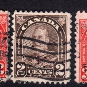 Canada 162-163-165-166-167-169-170 King George V used stamps