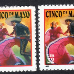 Scott #3203 & 3309 Cinco de Mayo Single Stamps - MNH