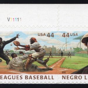 Scott #4466a (4465-66) Negro Leagues Plate # Pair of Stamps - MNH
