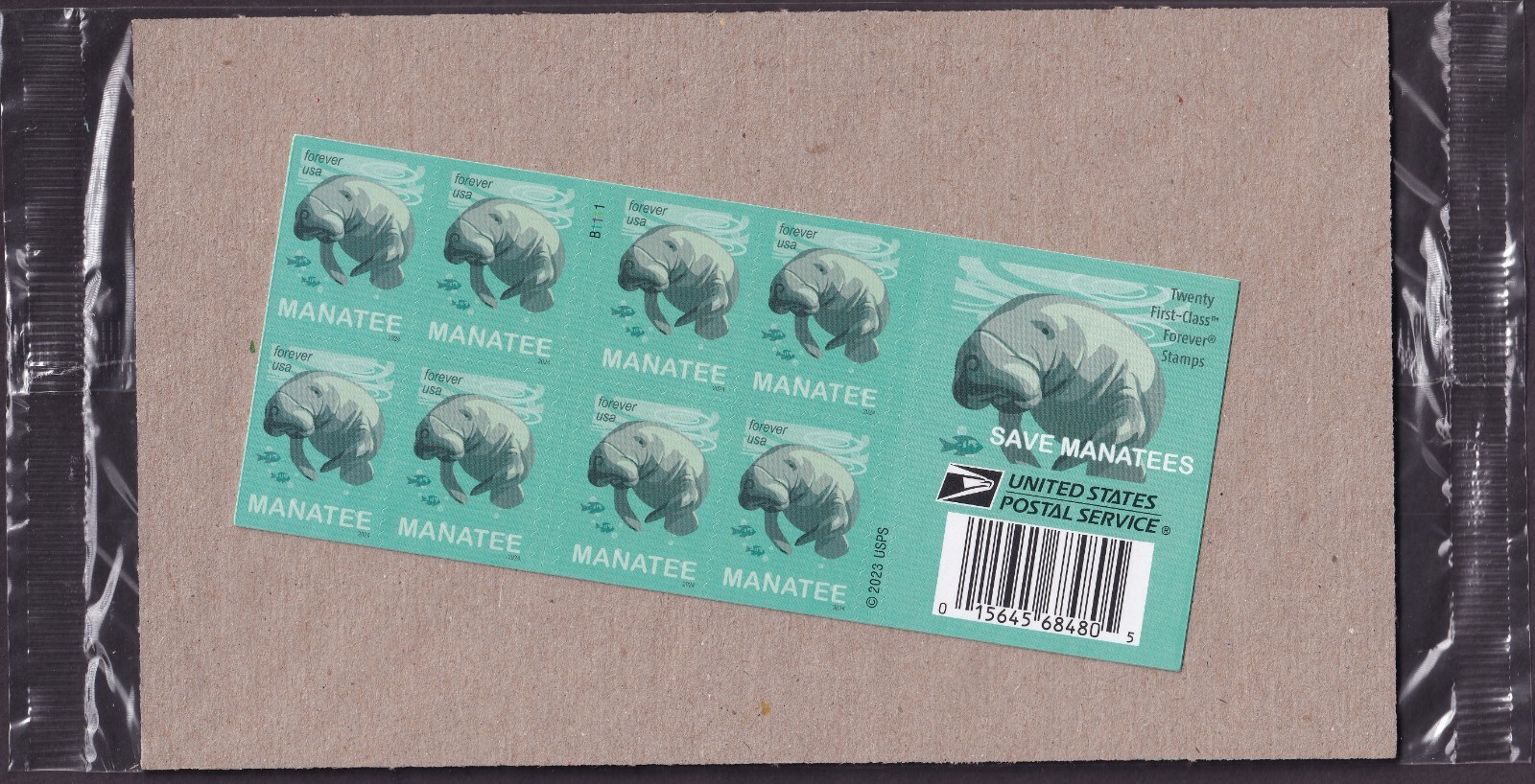 Scott #5851 Manatees Booklet of 20 Forever Stamps - MNH UV