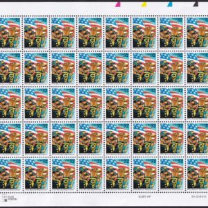 Scott #3153 The Stars And Stripes Forever Sheet of 50 Flag Stamps - MNH