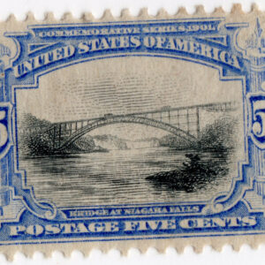 Scott #297 Bridge At Niagra Falls (New York) Single Stamp - Hinged