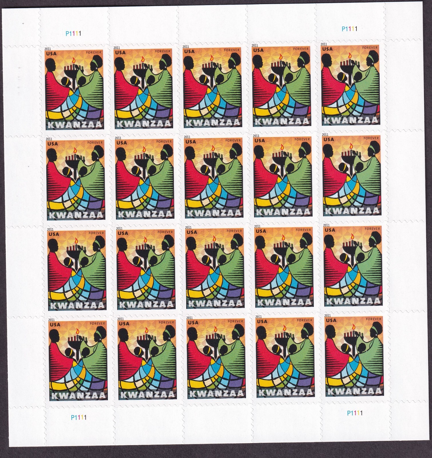 Scott #4584 Kwanzaa Sheet of 20 Stamps - MNH