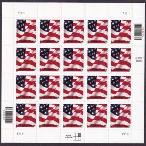Scott #3621 Waving Flag Sheet of 20 Stamps - MNH P#P1111