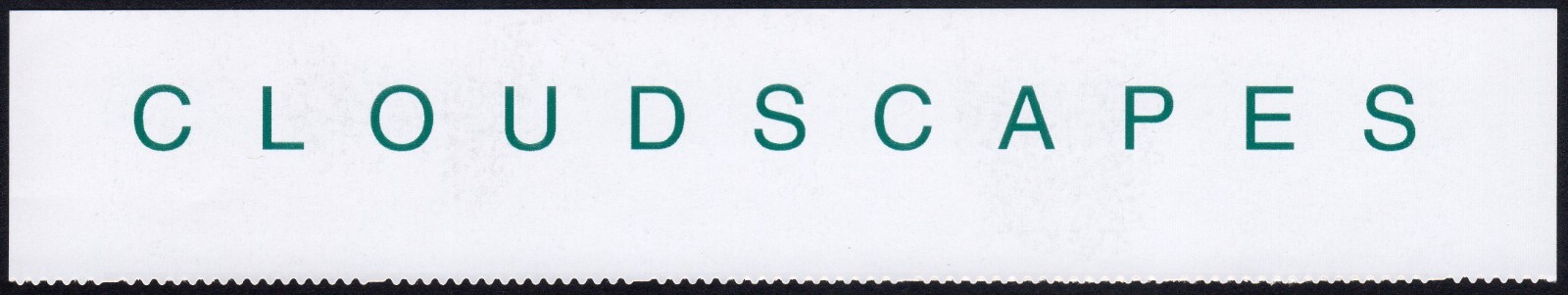 Scott #3878 Cloudscapes Title Block - No Stamps