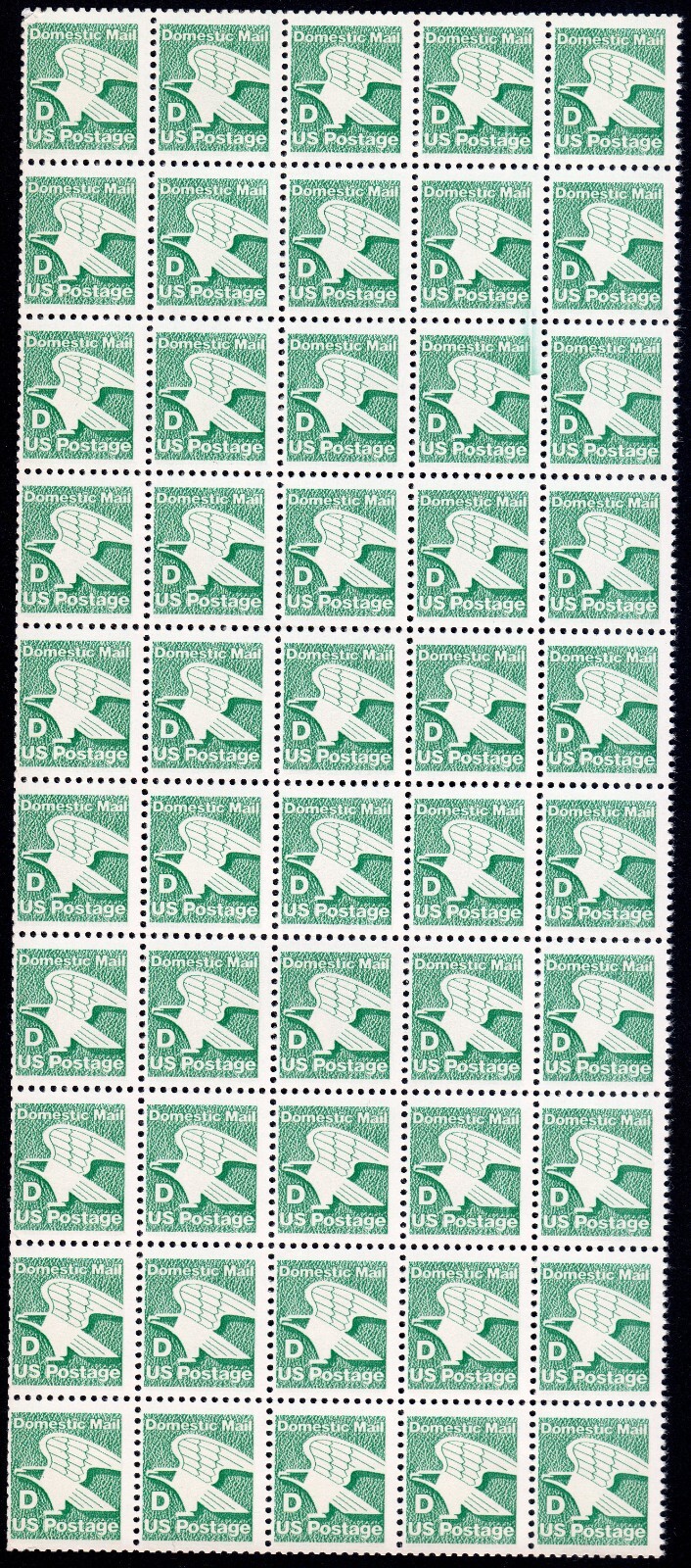 Scott #2111 Eagle D Series Block of 50 Stamps - MNH