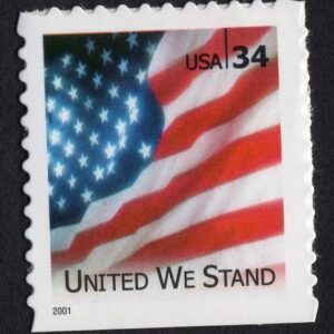 Scott #3549 United We Stand Flag Booklet Single Stamp - MNH