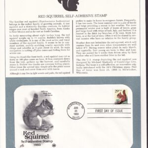 Scott #2489 Squirrel Artcraft FDC Milwaukee, WI 06/25/1993 Postal Commemorative