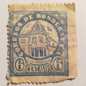 Stamp Latin America Honduras 1927 6p Presidential Palace