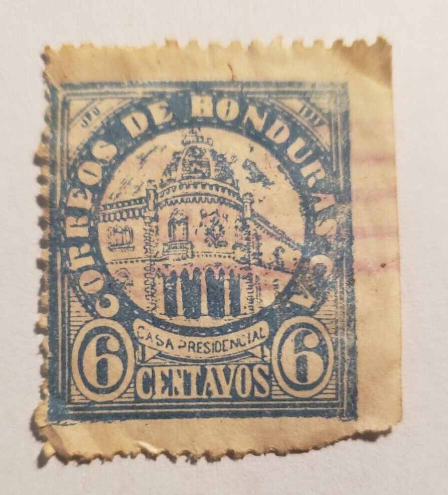 Stamp Latin America Honduras 1927 6p Presidential Palace