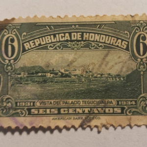 Stamp Latin America Honduras 1931 6c View of Palace at Tegucigalpa