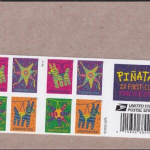 Scott #5812-5815a Pinatas! Booklet of 20 Forever Stamps - Sealed