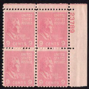 Scott #814 William Henry Harrison Plate Block Of 4 Stamps - MNH P#23789