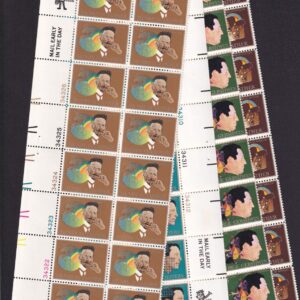 Scott #1484-1487 Gershwin Tanner Jeffers Cather Plate Block Of 16 Stamps - MNH