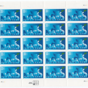 Scott #3354 NATO 50th Full Sheet of 20 Stamps - MNH
