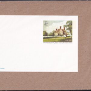 Scott #UX406 Harriton House PA 23c Stamped Entire Envelope
