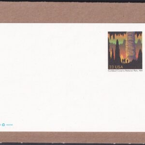Scott #UX381 Carlsbad Caverns National Park 23c Stamped Entire Envelope