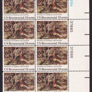 Scott #1722 Battle of Oriskany Plate Block of 16 Stamps - MNH UR