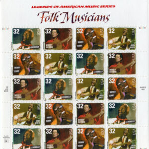 Scott #3215a (3212-3215) Folk Musicians Sheet of 20 Stamps - MNH