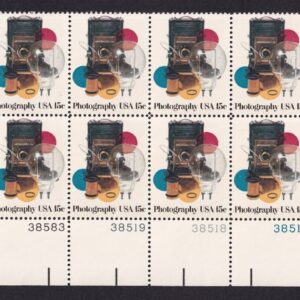 Scott #1758 Photography Plate Block Of 16 Stamps - MNH LR