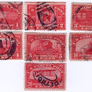 Scott #Q1-Q2-Q3-Q4-Q5-Q6-Q8 Parcel Post Single Stamps - Used