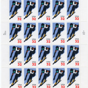 Scott #3180 Alpine Skiing (Vale, Colorado) Sheet of 20 Stamps - MNH