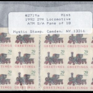 Scott #2719a Toy Locomotive Booklet of 18 Stamps - MNH Mystic